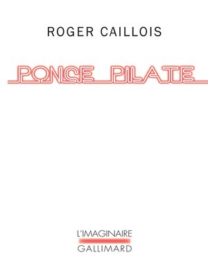 cover image of Ponce Pilate